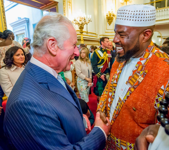 Abass Dodoo meets Prince Charles